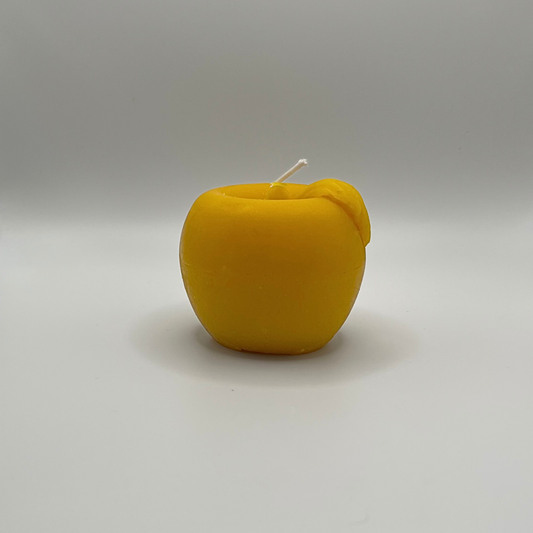 Beeswax Apple Candle