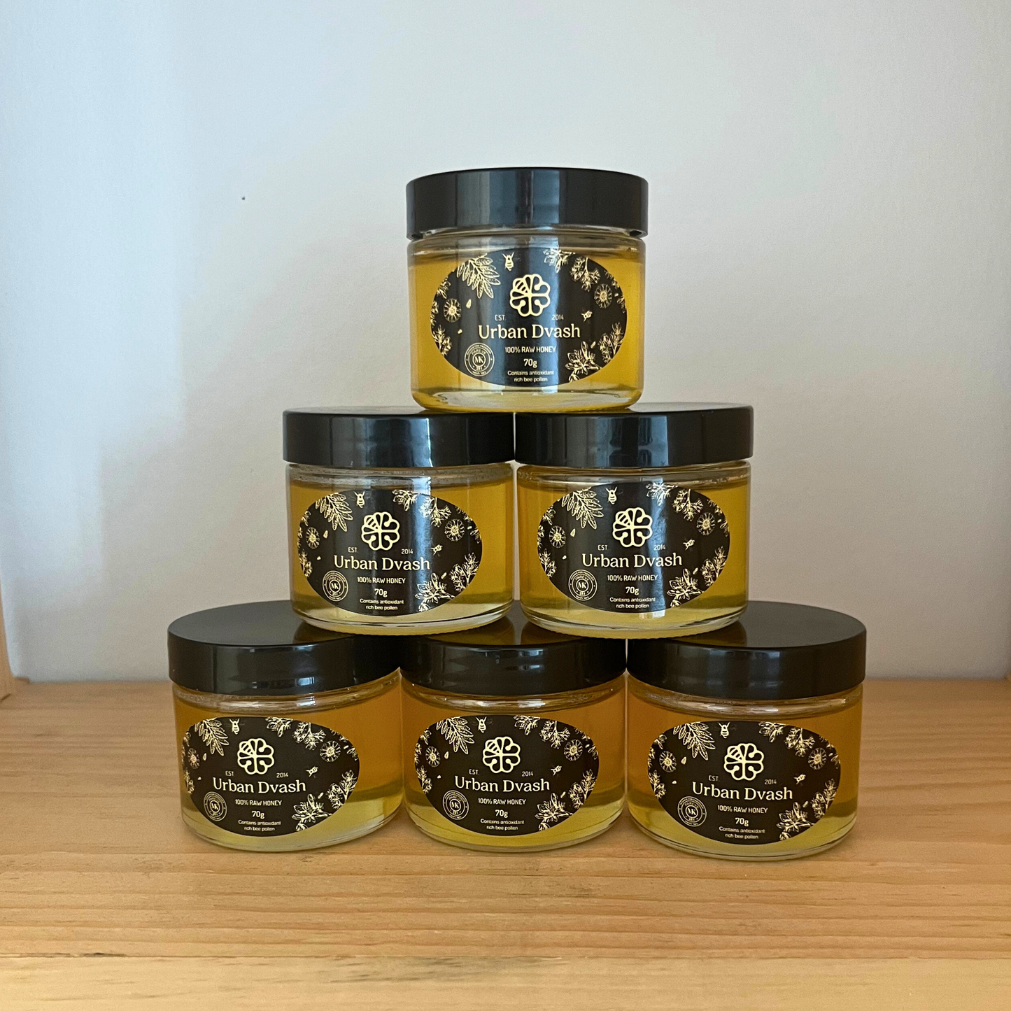 100% Raw Honey (70g) -6 jars