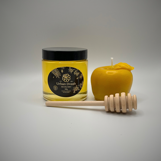 100% Beeswax Apple Candle Gift Package